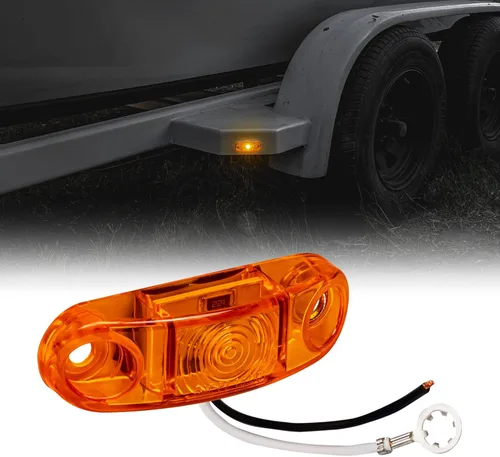 Miniatura 32 de TRUE MODS - Kit de 2 luces marcadoras LED ámbar de 2.5 pulgadas para remolque [DOT FMVSS 108] [SAE P2] [Montaje en superficie] [Impermeable IP67]