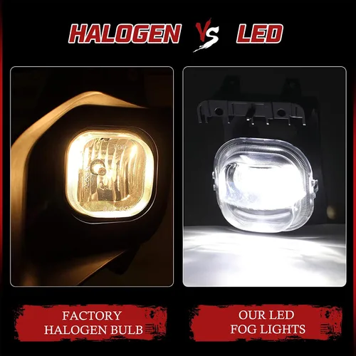 Miniatura 2 de BUNKER INDUST Luces de niebla LED para camionetas Ford F250 F350 F450 F550 SUPER DUTY de 2005, 2006 y 2007, kit de luces de niebla de parachoques