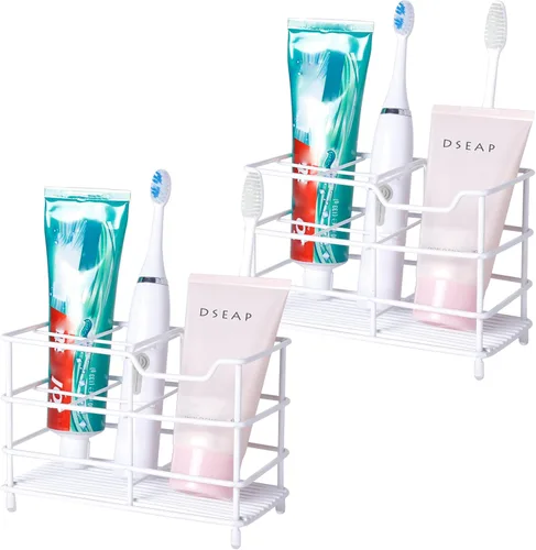 Miniatura 8 de Dseap - Soporte para cepillo y pasta de dientes de acero inoxidable