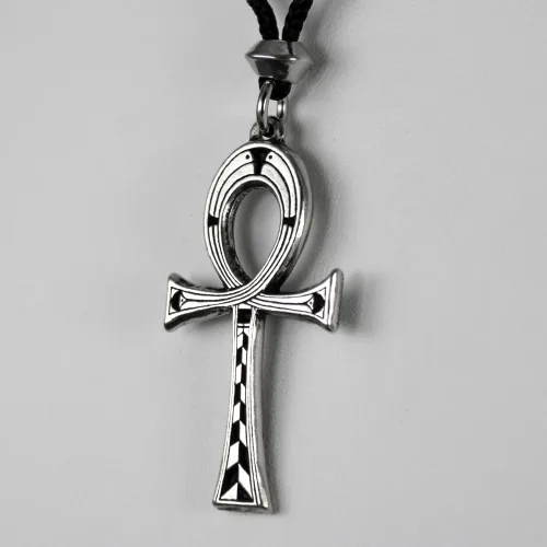 Miniatura 4 de Colgante Ankh egipcio pequeño de peltre - 1 58 pulgadas de largo, No aplicable