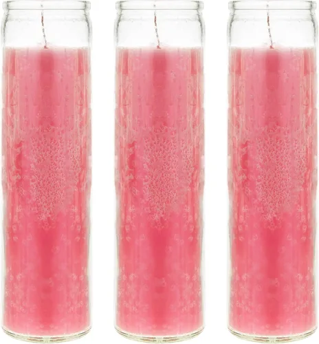 Miniatura 31 de Mega Candles 6 velas de oración devocionales sin perfume de color rojo para 7 días, velas de cera prémium de 2 x 8 pulgadas, santuario, vigilias