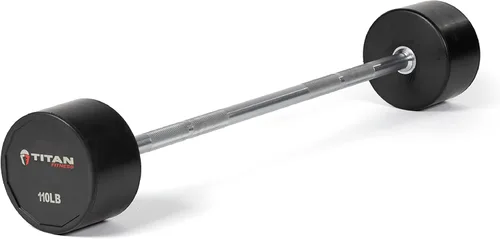 Miniatura 9 de Titan Fitness Barbells & Fitness Barbells rectos de goma fijas