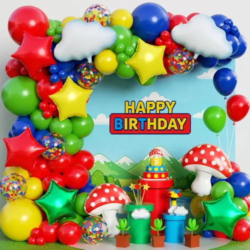 Miniatura 14 de Kit de arco de guirnalda de globos rojos y dorados de 153 unidades con estrellas - 22/18/12/10/5 pulgadas, globos de látex de diferentes tamaños