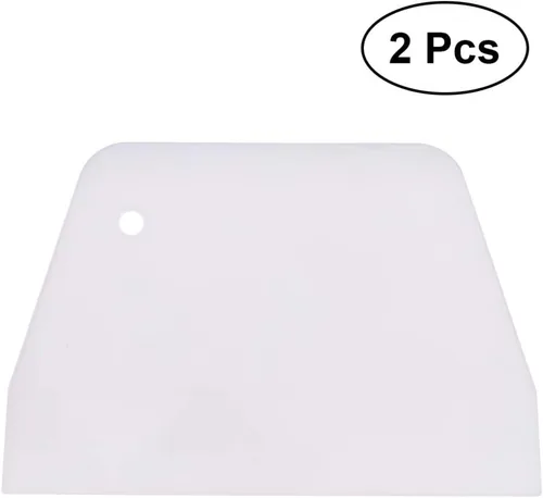 Miniatura 2 de Cabilock 2 piezas de raspador de tartas para glaseado, de plástico, flexible, para pastelería, decoración de pasteles, cocina, herramienta