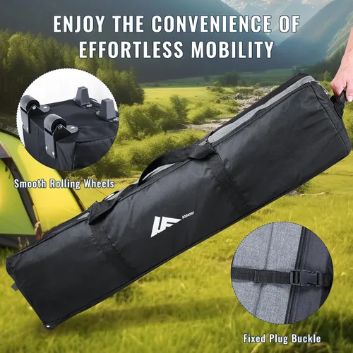 Miniatura 5 de Ablazer Paquete de 2 sillas de camping para adultos, silla de caza portátil que soporta 350 libras, silla plegable de gran tamaño resistente