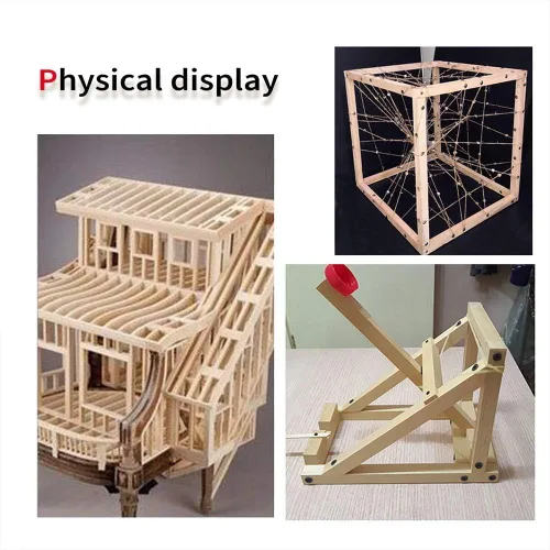 Miniatura 6 de Paquete de 25 varillas o palos cuadrados de madera dura sin terminar de 1/2" x 12