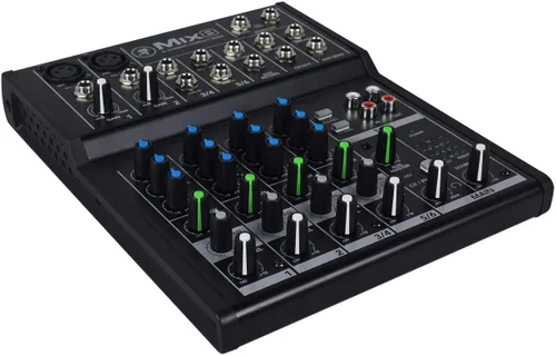 Miniatura 3 de Mackie Mix8 Mezclador compacto de 8 canales construido con un paquete de chasis de metal duradero con Rockville RCXFM20E-B cable de micrófono XLR