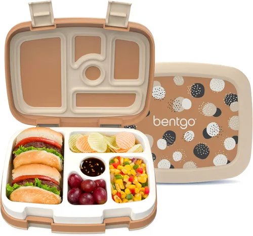 Miniatura 42 de Bentgo Kids Prints - Lonchera de 5 compartimentos estilo bento, a prueba de derrames, porciones de tamaño ideal para niños de 3 a 7 años, duradera