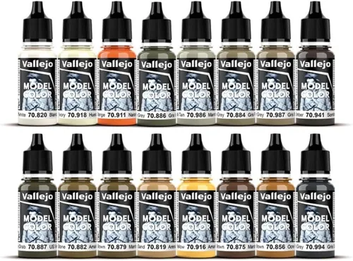 Miniatura 2 de Vallejo - Set de efectos de color modelo tonos tierra Pinturas acrílicas para modelado 16 botellas x 18 ml (0.60 fl.oz.)