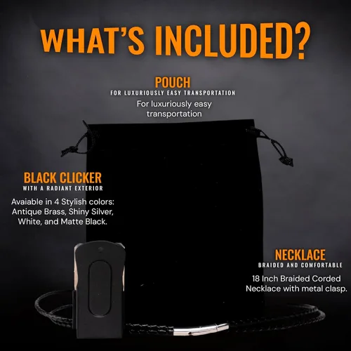Miniatura 5 de Clickers de metal para entrenamiento de perros – Clicker de perro negro para entrenamiento con sonido fuerte y nítido para recompensa