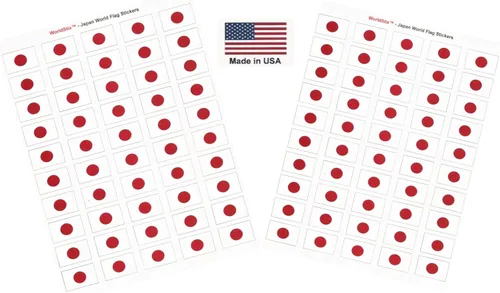 Miniatura 300 de 100 calcomanías de la bandera de Alaska; 1.5" x 1" hechas en Estados Unidos, calcomanías autoadhesivas de la bandera del estado para álbumes