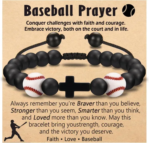 Miniatura 12 de Regalos de Baloncesto Fútbol Béisbol Fútbol Americano para Chicos Adolescentes, Pulseras para Chicos Ideas de Regalos para Cumpleaños/San