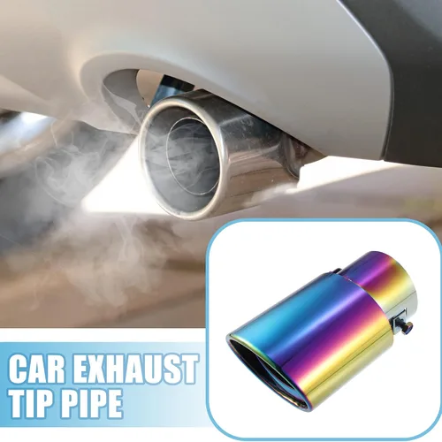 Miniatura 2 de Tubo de escape de automóvil con forma recta, diámetro aplicable de 2.44 pulgadas, tubo de escape universal, punta de silenciador, tubo de escape