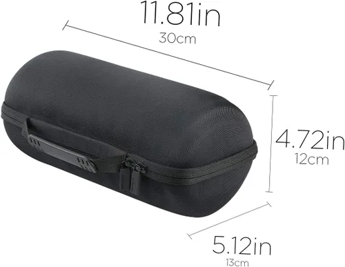 Miniatura 5 de co2CREA Funda de viaje rígida de repuesto para altavoz Bluetooth inalámbrico portátil Bose, hogar y hogar (estuche negro triple)