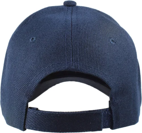 Miniatura 62 de Gorras de béisbol con correa trasera ajustable, lisas, negras, 12