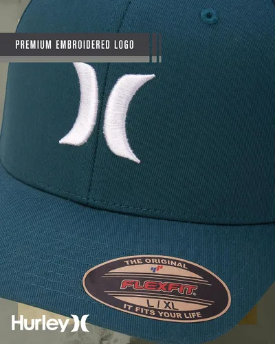 Miniatura 76 de Hurley Gorra de béisbol para hombre - Flexfit - Gorras de béisbol ajustadas para hombre (tamaños: S-XL)