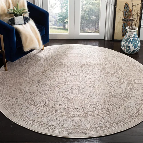 Miniatura 15 de SAFAVIEH Alfombra de área de 8 x 10 pies - Colección Reflection - Grande - Beige y crema, no desprende pelusa y es fácil de limpiar, ideal para sala
