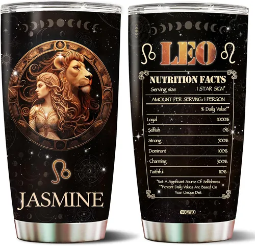 Miniatura 12 de Regalos personalizados de acuario para mujeres, constelación del zodiaco, astrología, aislado, 20 onzas, taza de café de acero inoxidable con tapa