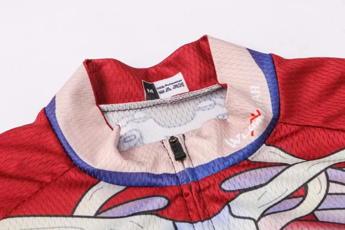Miniatura 58 de Weimostar Hombre Ciclismo Jersey Manga Corta Bicicleta Ropa Multicolor Diamante