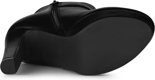 Miniatura 7 de Allegra K Botines de tacón alto con plataforma y decoración de lazo para mujer