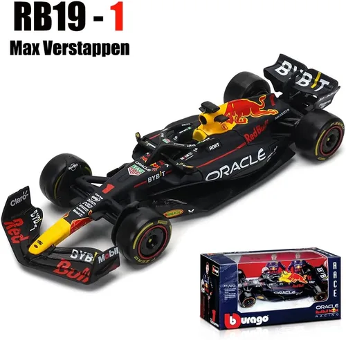 Miniatura 8 de 1:43 2023 F1 RB19 No. #1 Max Verstappen F1 No. #11 Sergio Pérez Formula Racing Aleación Coche Diecast Modelo (RB19 No.#1)
