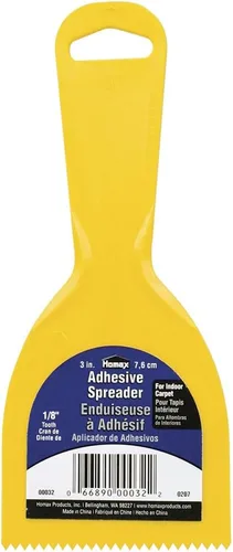 Miniatura 8 de Homax Esparcidor adhesivo, 8 pulgadas, diente de 3/16 pulgadas, esparcidor de pisos de madera dura, naranja