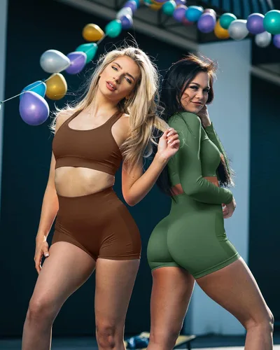 Miniatura 5 de VVX Pantalones cortos de entrenamiento para mujer, 3 piezas, con levantamiento de glúteos, sin costuras, cintura alta, pantalones cortos de yoga