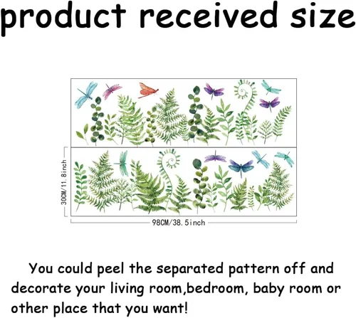 Miniatura 2 de SUPERDANT Calcomanías de pared de ramas de ciruelo, pájaros, calcomanías de pared de flores rosas, calcomanías de decoración de pared, calcomanías