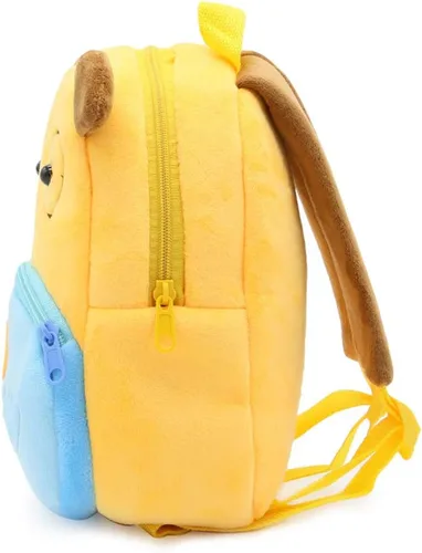 Miniatura 8 de Ladyzone Mochila para niños pequeños con diseño de animales del zoológico, bonita bolsa de felpa de dibujos animados de 10 pulgadas para niños