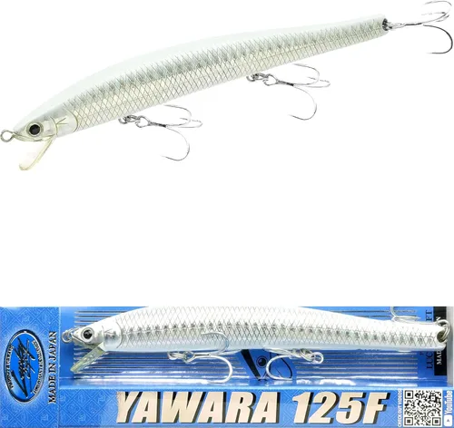 Miniatura 11 de LUCKY CRAFT FlashMinnow 125 YAWARA, señuelos de pesca de agua salada, accesorios y equipo de pesca de surf Jerkbait, señuelos de pesca de fletán