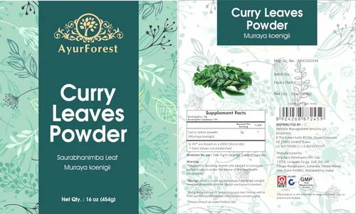 Miniatura 3 de AyurForest Hojas de curry en polvo, 16 onzas / 16.01 oz