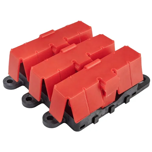 Miniatura 14 de GLOSO Portafusible Mega atornillado con cubierta negra (fusible no incluido) Perno M8 Clasificación de 500 amperios