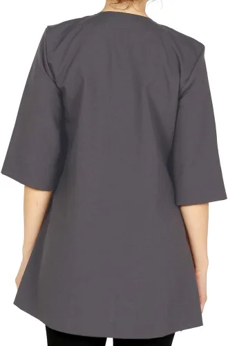 Miniatura 2 de Judi - Bata de salón profesional, chaqueta de estilista, uniforme de cosmetología, a prueba de lejía