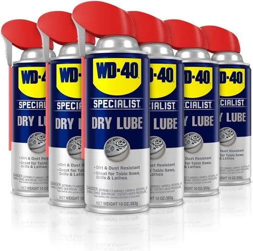 Miniatura 9 de WD-40 Specialist Lubricante Seco con Smart Straw, Lubricante para Protección contra la Corrosión en Sierras de Mesa, Taladros y Tornos, Fórmula