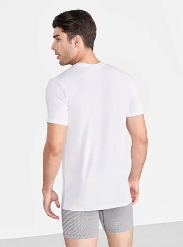 Miniatura 4 de DAVID ARCHY Men's Anti-Odor Micro Modal Undershirt V-Neck Tees Ultra Comfy T-Shirts for Men 3 Pack
