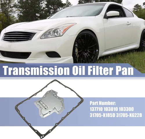 Miniatura 2 de X AUTOHAUX Juego de juntas de cárter de aceite para filtro de transmisión JR710E para Nissan 370Z 2015-2020 para Infiniti Q50 Q60 137710 103010