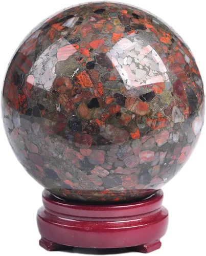 Miniatura 26 de JIC Gem Esfera de cristal de cuarzo Pietersite, bola de cristal decorativa azules y marrones dorados para meditación, decoraciones de mesa