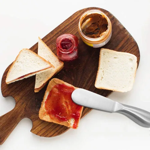 Miniatura 8 de SourceTon Juego de esparcidor de queso de 4 piezas, cuchillos multiusos de acero inoxidable para esparcir queso y mantequilla