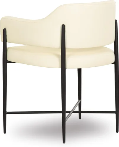 Miniatura 6 de Tov Furniture Sezanne Silla de comedor (crema, cuero vegano)