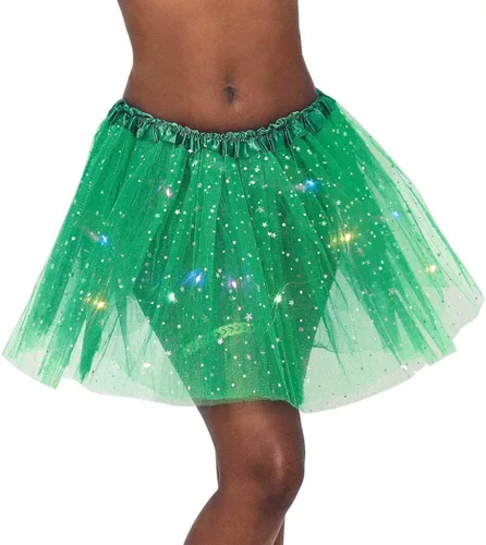 Miniatura 4 de RELBCY Falda tutú LED para mujer, tutú de tul iluminado, falda tutú en capas de neón, disfraz de tutú para fiesta de festival, para mujeres y niñas