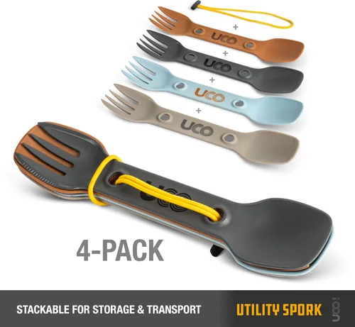 Miniatura 3 de UCO Utility Spork 3 en 1 Combo Cuchara-Tenedor Cuchillo Utensilios de camping Venture