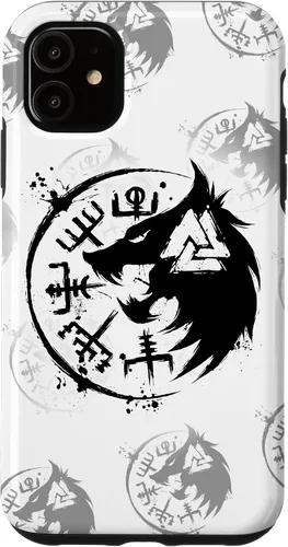 Miniatura 8 de iPhone 14 Plus Fenrir Wolf Fenris-Wolf - Viking Vegvisir Valknut Case