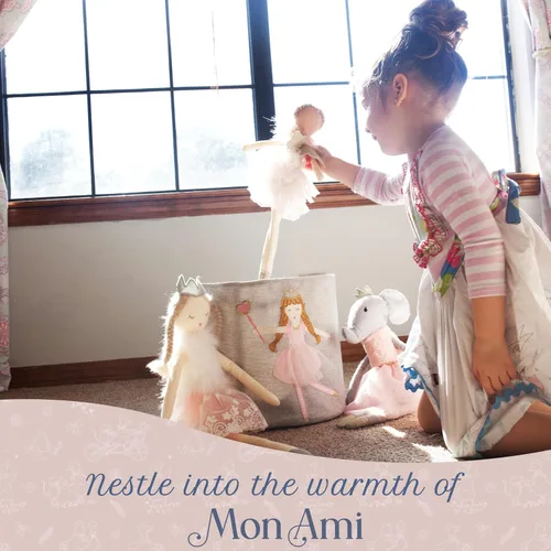 Miniatura 4 de MON AMI Muñeca de ángel de peluche de 15 pulgadas, muñeca de felpa suave y elegante para niñas pequeñas, uso como juguete o decoración de habitación