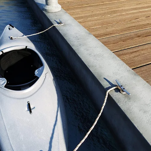 Miniatura 7 de Tacos de muelle de 6 pulgadas Hierro fundido galvanizado resistente a la intemperie para barcos de 6 pulgadas para muelle marino o decoración