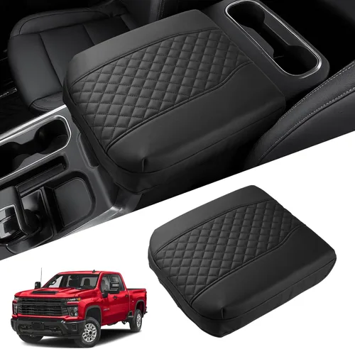 Miniatura 7 de Shademax Center Console Armrest Cover for Tesla Model Y Juniper 2025-2026 / Model 3 Highland 2024-2026 Non-Slip Waterproof Armrest Box Lid Pad