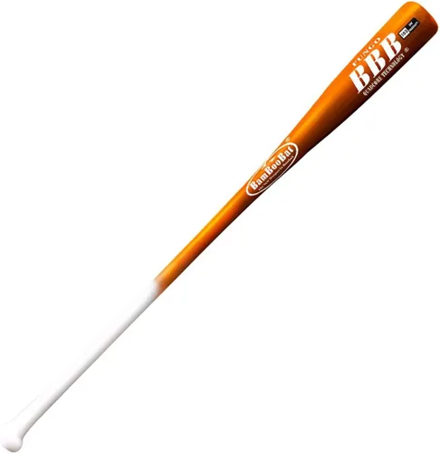 Miniatura 11 de BAMBOOBAT by Pinnacle Sports Equipment INC. Bate de béisbol de bambú para adultos Fungo Infield/Outfield 2-Mango blanco/barril escarlata