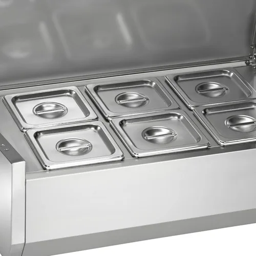 Miniatura 3 de Arctic Air ACP40 - Estación de mesa refrigerada para sándwich/ensalada de 40 pulgadas, 6 sartenes, acero inoxidable, 115 V