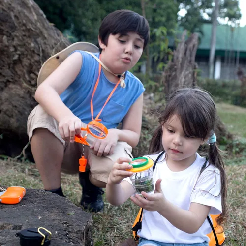 Miniatura 7 de Kit de explorador para niños con chaleco y sombrero de safari para niños de 7 a 12 años - Disfraz de safari y disfraz de guardián de zoológico