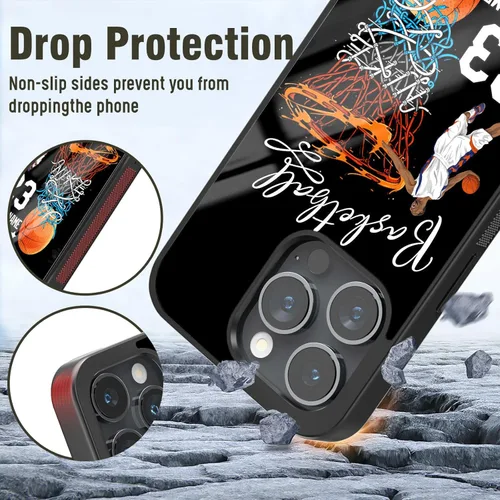 Miniatura 3 de Fundas de teléfono de baloncesto personalizadas para iPhone 8 11 12 13 14 15 16 17 Pro Max Plus Mini para Samsung A03 A13 A14 A15 A51 A52 A53 A54
