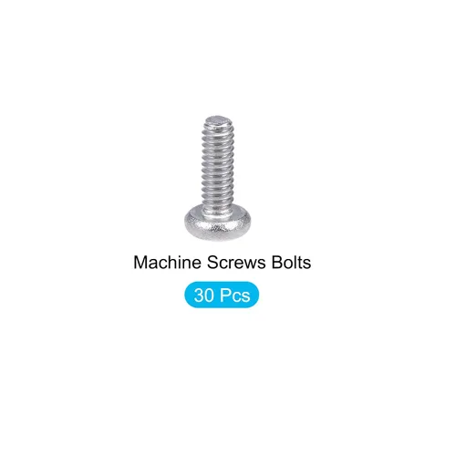 Miniatura 5 de METALLIXITY Tornillos de máquina (M2 x 0.236 in), 30 unidades, pernos Phillips cruzados de acero inoxidable 304, para instalación de muebles